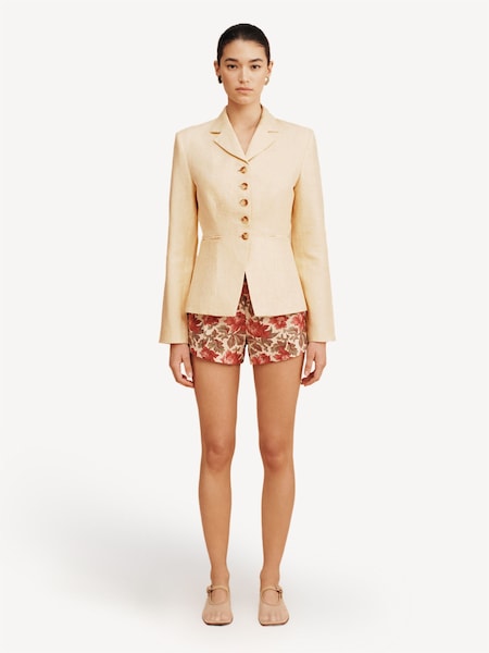 Yellow Matilda 100% Linen Blazer (F23871) | £355