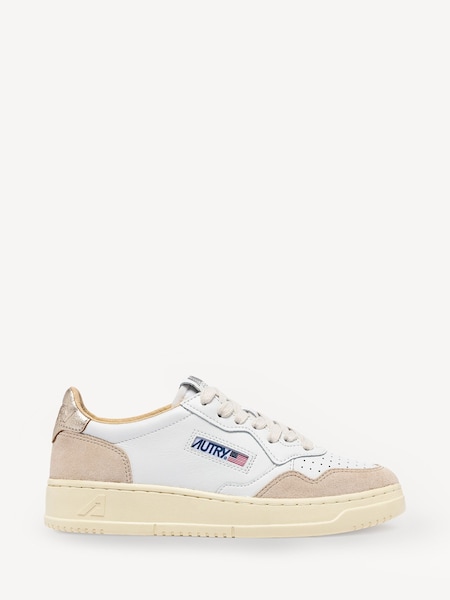 Gold Womens Medalist Low Trainers (F24460) | £170