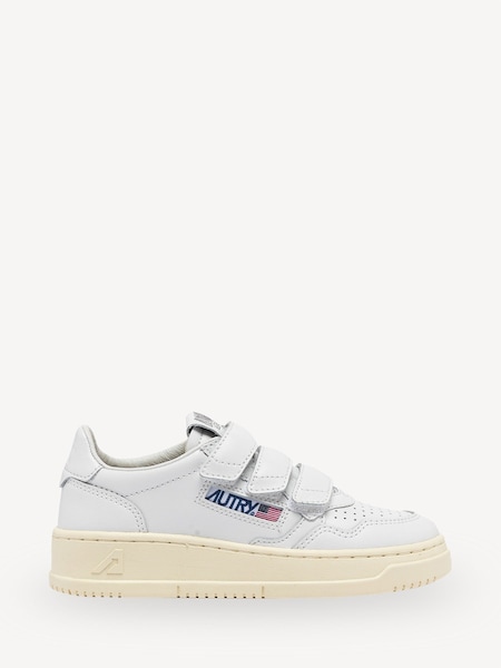 White Kids Kidstripes Low Trainers (F24698) | £145