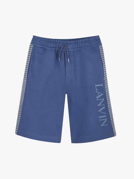 Blue Logo Shorts With Tipping Detail (F25163) | £139 - £155