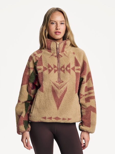 Brown Totem Harlow Fleece Pullover Jumper (F27022) | £209