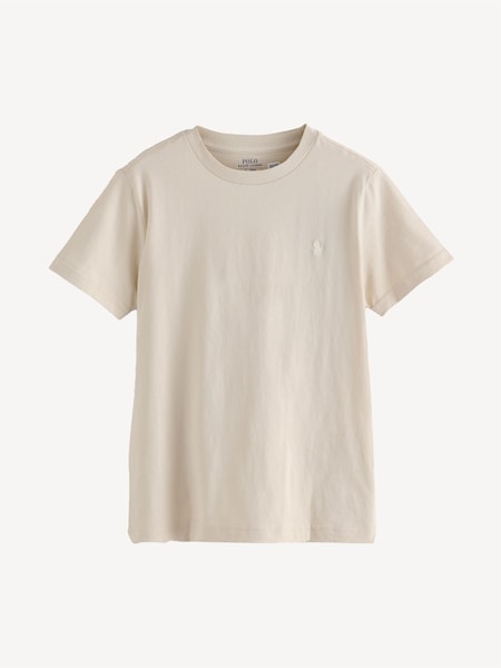 Cream Boys Jersey Crewneck T-Shirt (F28459) | £45
