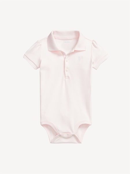 Pink Baby Girls Soft Polo Bodysuit (F28466) | £49