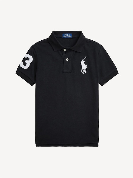 Black Boys Big Pony Varsity Polo Shirt (F28496) | £75