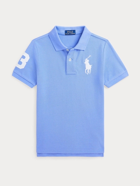 Light Blue Boys Big Pony Varsity Polo Shirt (F28503) | £75