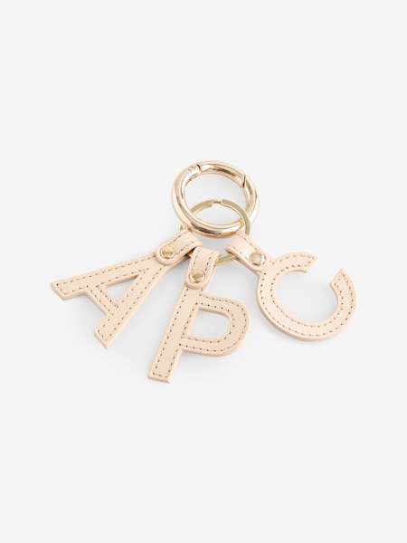 Cream Porte-Cles Lettres Keyring (F29012) | £55