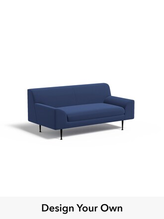 Judd by Made in Matt Velvet Easy Clean Navy Blue