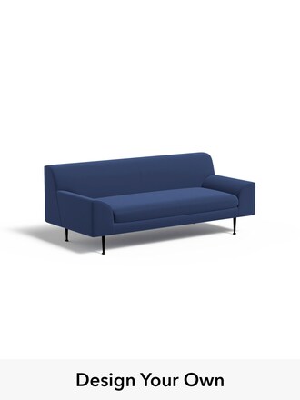 Judd by Made in Matt Velvet Easy Clean Navy Blue