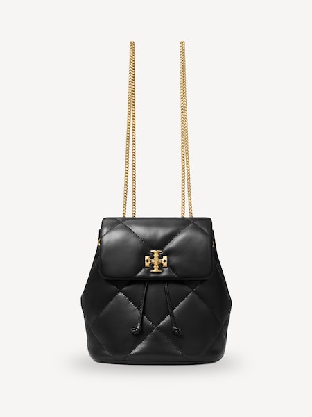 Black Kira Diamond Quilt Mini Backpack (F29933) | £520