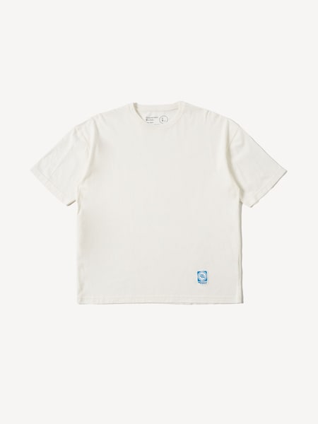 White Loose Single Jersey T-Shirt (F30166) | £55