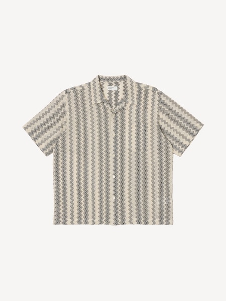 Grey Lattice Road Shirt (F30169) | £100