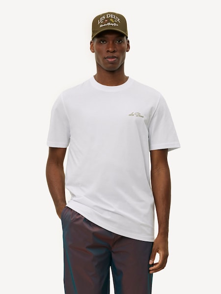 White Wild Flower Print T-Shirt (F30298) | £50