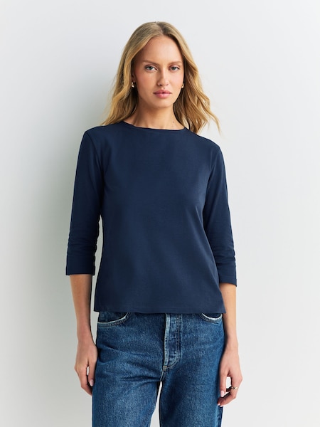 Blue Multia Long Sleeve T-Shirt (F31292) | £65
