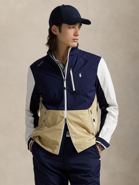RLX Blue Woven Full Zip Jacket (F32084) | £319