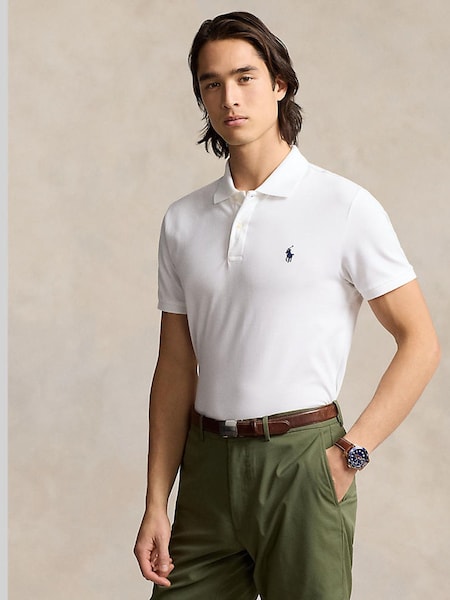 Stretch Mesh Short Sleeve Polo Shirt (F32089) | £119