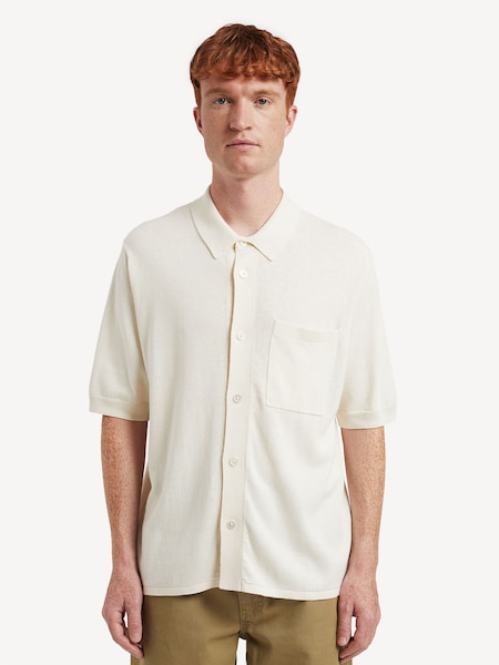 White Rollo Short Sleeve Knit Shirt (F34920) | £210
