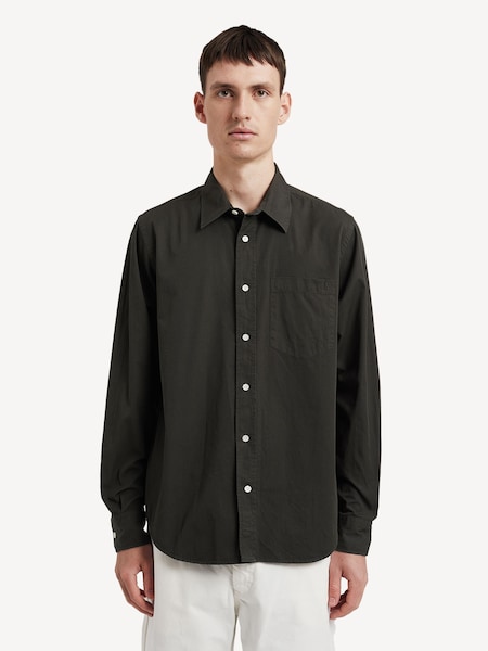 Green Relaxed Fit Algot Twill Long Sleeve Shirt (F35012) | £160