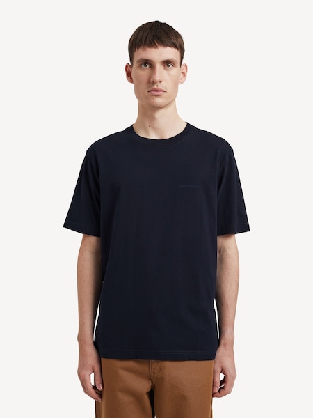 Navy Johannes Logo Print T-Shirt (F35015) | £70