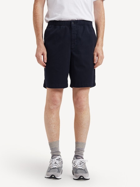 Blue Relaxed Fit Ezra Stretch Twill Shorts (F35022) | £130