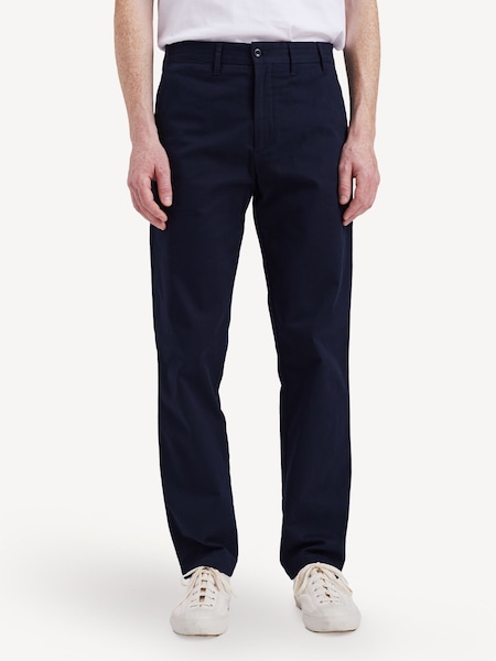 Blue Standard Straight Leg Chino Trousers (F35109) | £170