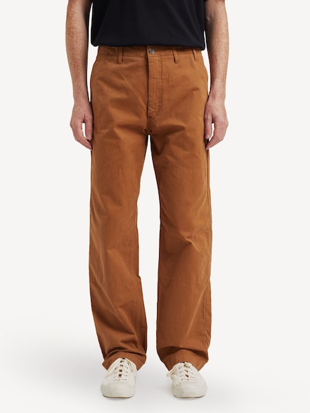 Brown Lukas Relaxed Leg Workwear Trousers (F35892) | £195