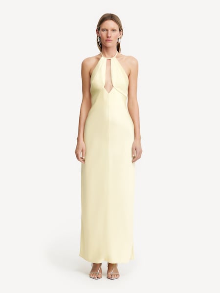 Yellow Becca Halter Dress (F36889) | £280