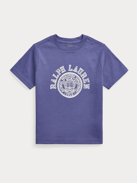 Blue 26/1 100% Cotton Jersey Short Sleeve T-Shirt (F37687) | £45 - £49