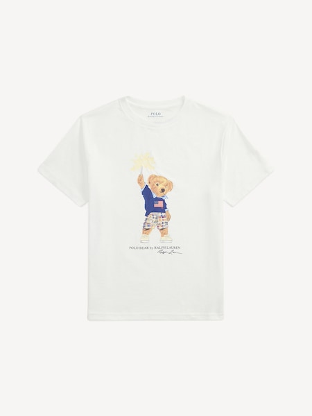 White Boys Polo Bear Graphic T-Shirt (F37694) | £49 - £55