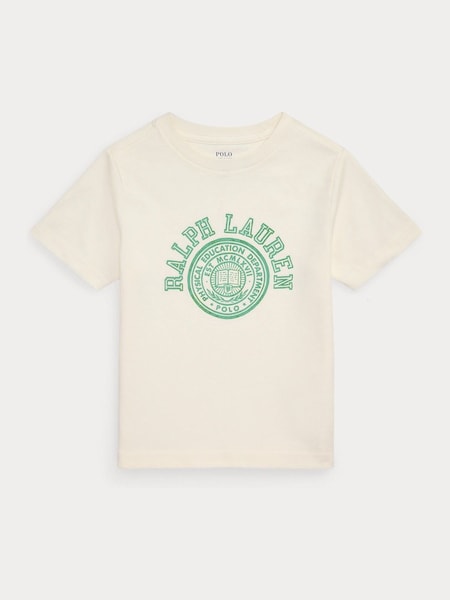Cream 26/1 100% Cotton Jersey Short Sleeve T-Shirt (F37715) | £45 - £49