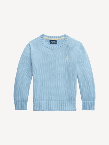 Blue 20/2 100% Cotton Long Sleeve Jumper (F37723) | £89 - £99