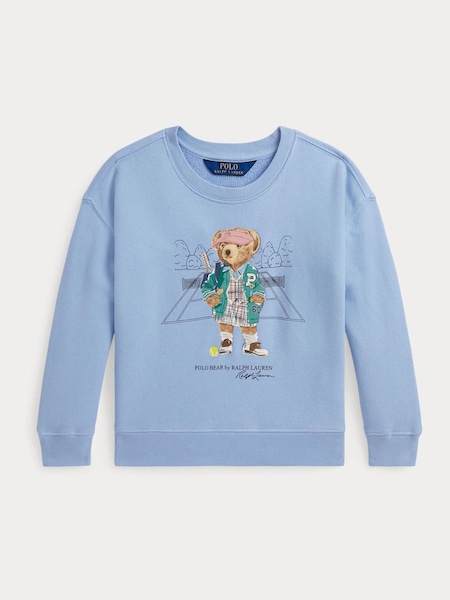 Blue Girls Polo Bear Graphic Sweatshirt (F37728) | £99 - £109