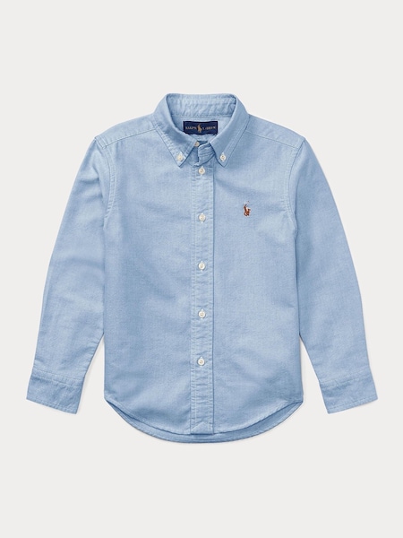 Blue Boys Iconic Pony 100% Cotton Oxford Shirt (F37733) | £75 - £79
