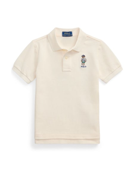 Cream 20/1 Basic Mesh Short Sleeve 100% Cotton Polo Shirt (F37745) | £89 - £99