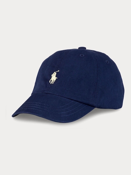 Dark Blue Boys 100% Cotton Chino Ball Cap Hat (F37753) | £37