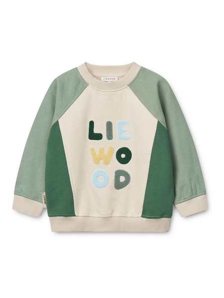 Green Aude Placement Sweatshirt (F40911) | £48