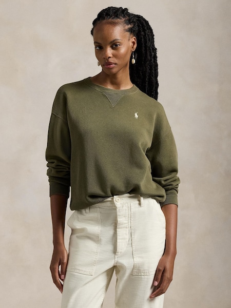 Green Fleece Crewneck Sweatshirt (F43191) | £159