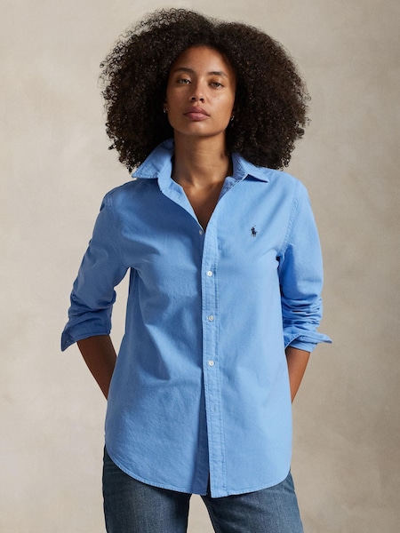 Blue Classic Fit Oxford Cotton Shirt (F43198) | £139