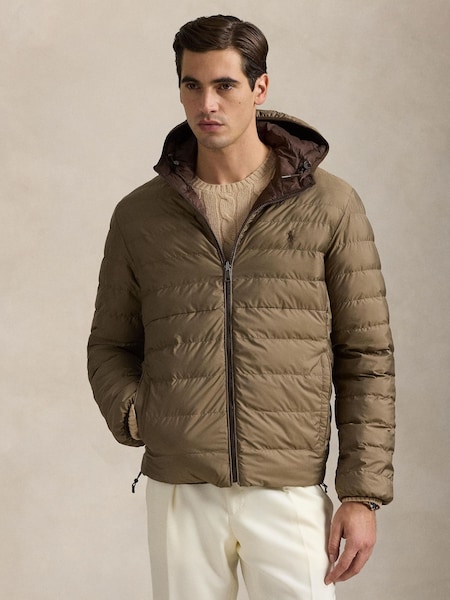 Brown Terra Insulated Brown Bomber Jacket (F43419) | £399