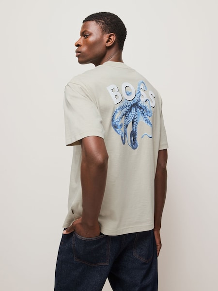 Brown 100% Cotton Relaxed-Fit Logo T-Shirt (F44050) | £69