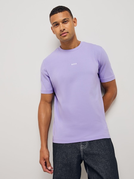 Purple Relaxed Fit Logo T-Shirt (F44115) | £45