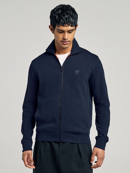 Blue Relaxed-Fit Box Logo 100% Cotton Sweatshirt (F44390) | £139