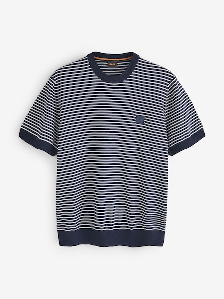 Black & Grey Relaxed Fit Box Logo T-Shirt (F44455) | £99