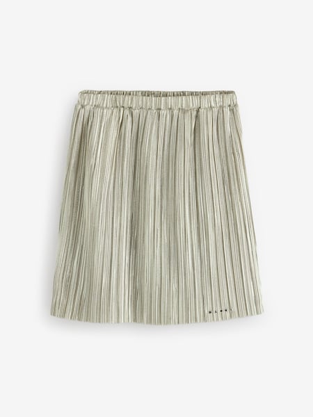 Gold Plisse Occasion Skirt (F50112) | £96