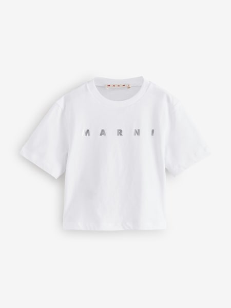 Metalic Logo Cropped T-Shirt (F50372) | £77