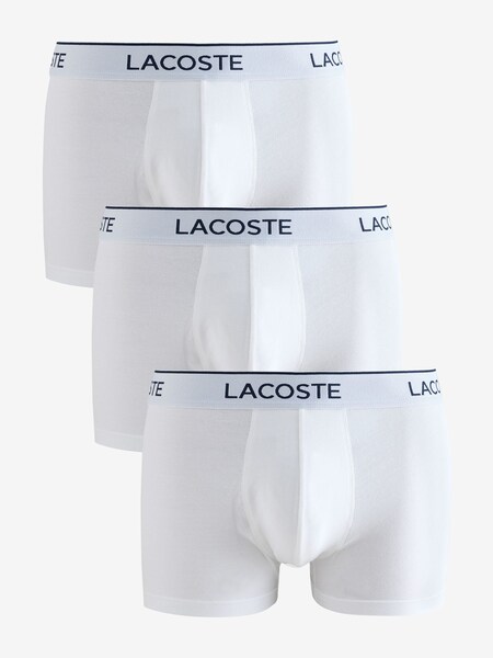White Stretch Cotton Trunks 3 Pack (F50899) | £30