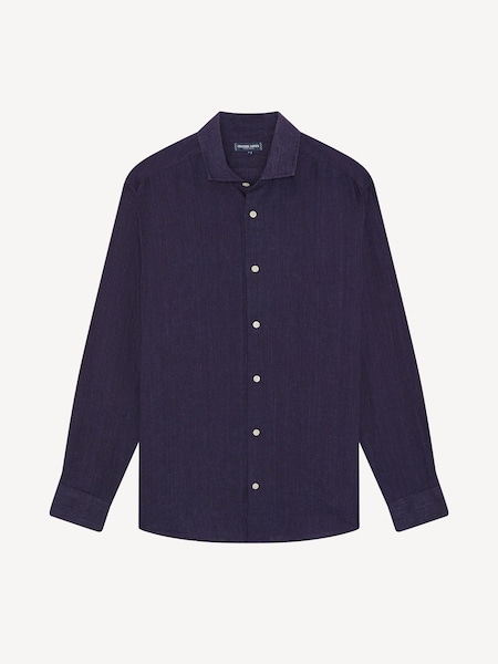 Navy Antonio Long Sleeve Shirt (F56363) | £195