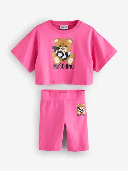 Pink Logo T-Shirt & Leggings Set (F56883) | £114 - £125