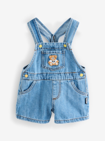 Blue Baby Denim Dungarees With Logo (F56908) | £168