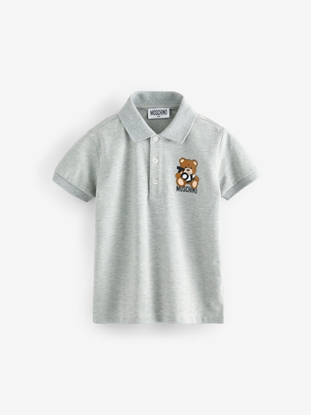 Grey Logo Polo Shirt (F56915) | £104