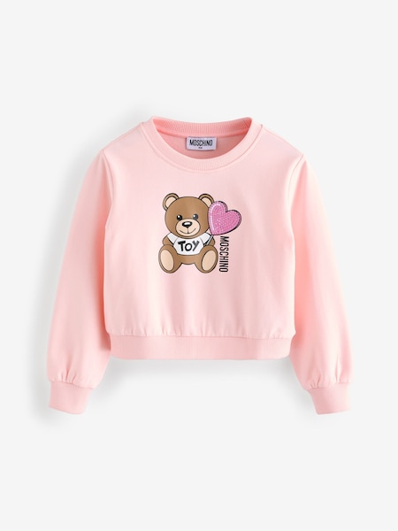 Pink Logo Crew Neck Sweatshirt (F56918) | £114 - £125